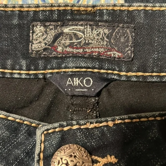 Pre-loved Silver Aiko Mid boot cut jeans size W32/L33 - Picture 4 of 7